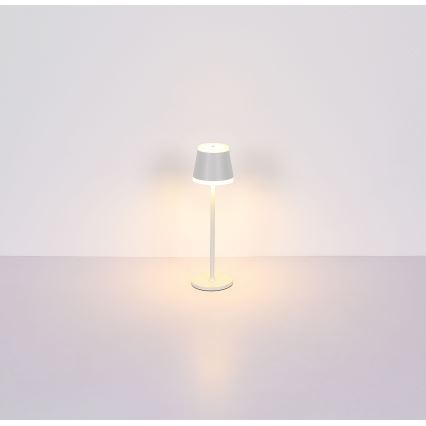 Globo - Lâmpada de mesa recarregável com toque, LED regulável LED/4,6W/230V 1800 mAh USB IP54 branca