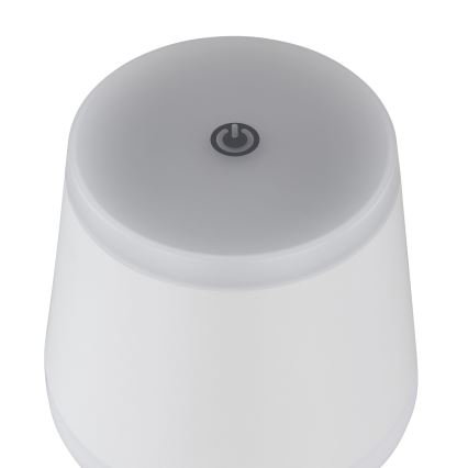 Globo - Lâmpada de mesa recarregável com toque, LED regulável LED/4,6W/230V 1800 mAh USB IP54 branca