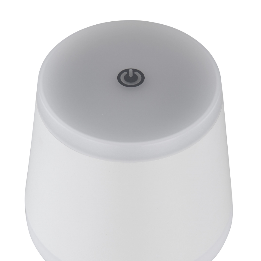 Globo - Lâmpada de mesa recarregável com toque, LED regulável LED/4,6W/230V 1800 mAh USB IP54 branca