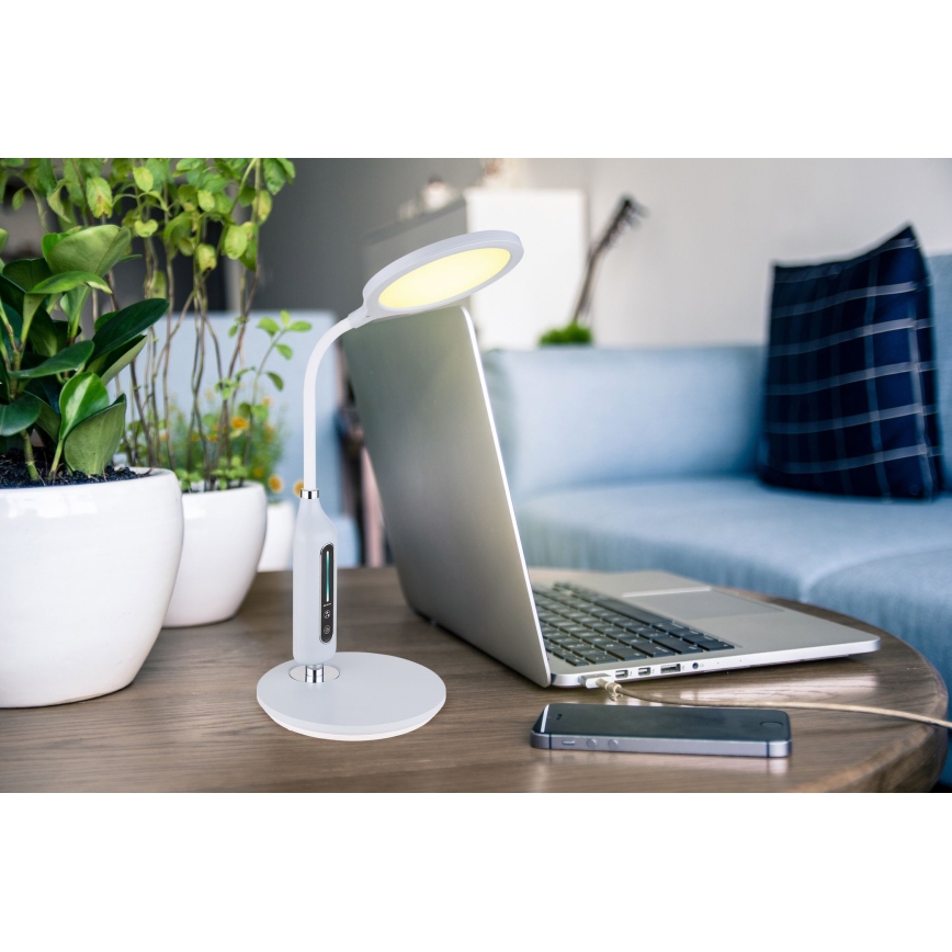 Globo - Candeeiro de mesa táctil LED com regulação LED/9W/230V 3000/4000/6500K cinzento