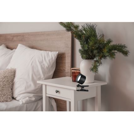 Globo - Lâmpada de mesa tátil LED regulável 4 em 1 LED/4W/5V 3000/4000/5000K 1200 mAh preta