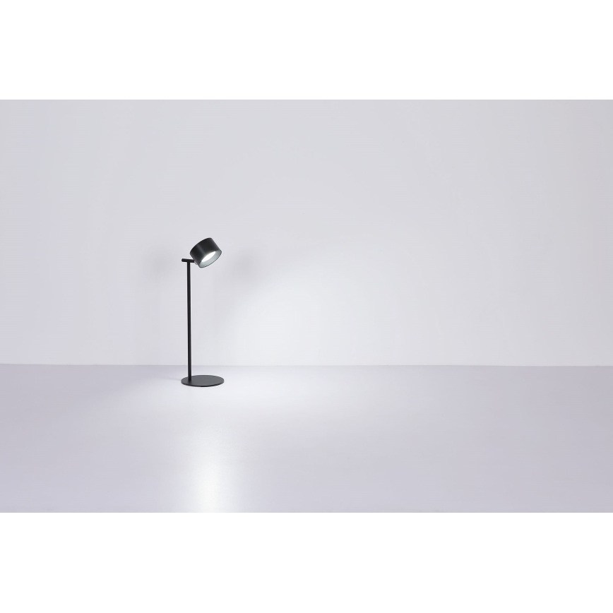 Globo - Lâmpada de mesa tátil LED regulável 4 em 1 LED/4W/5V 3000/4000/5000K 1200 mAh preta