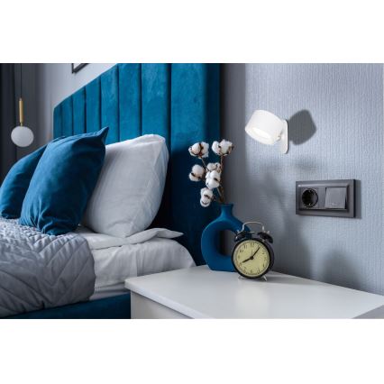 Globo - Lâmpada de mesa tátil LED regulável 4 em 1 LED/4W/5V 3000/4000/5000K 1200 mAh branca