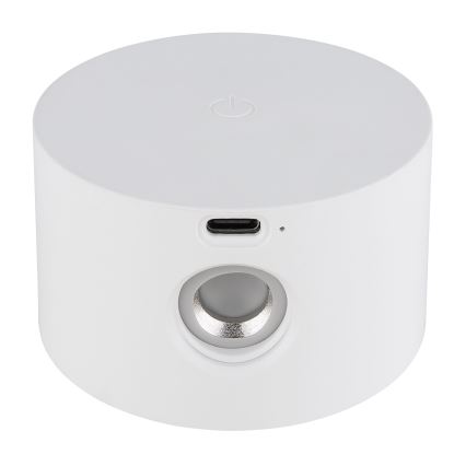 Globo - Lâmpada de mesa tátil LED regulável 4 em 1 LED/4W/5V 3000/4000/5000K 1200 mAh branca