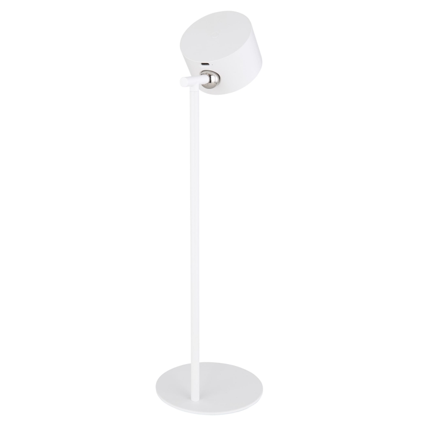 Globo - Lâmpada de mesa tátil LED regulável 4 em 1 LED/4W/5V 3000/4000/5000K 1200 mAh branca
