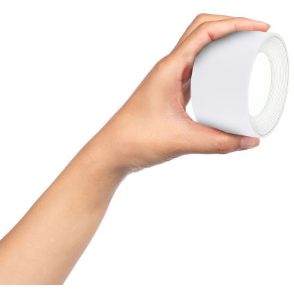 Globo - Lâmpada de mesa tátil LED regulável 4 em 1 LED/4W/5V 3000/4000/5000K 1200 mAh branca