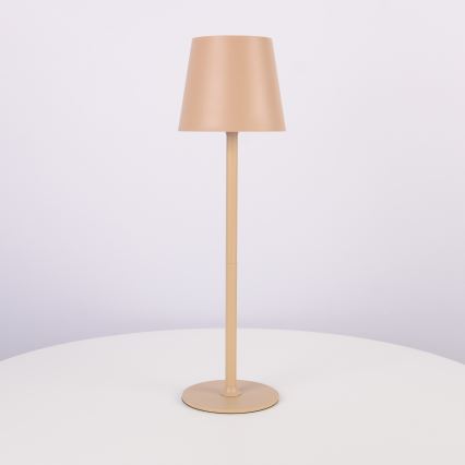 Globo - Candeeiro de exterior LED tátil regulável LED/3W/3,7V IP44 1800 mAh USB bege