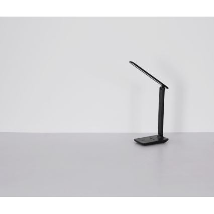 Globo - Lâmpada de mesa LED recarregável tátil dimerizável LED/4W/5V 2700/4000/6500K 1800 mAh preta