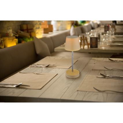 Globo - Lâmpada de mesa LED recarregável com sensor tátil e dimmer LED/1,2W/3V 1200 mAh