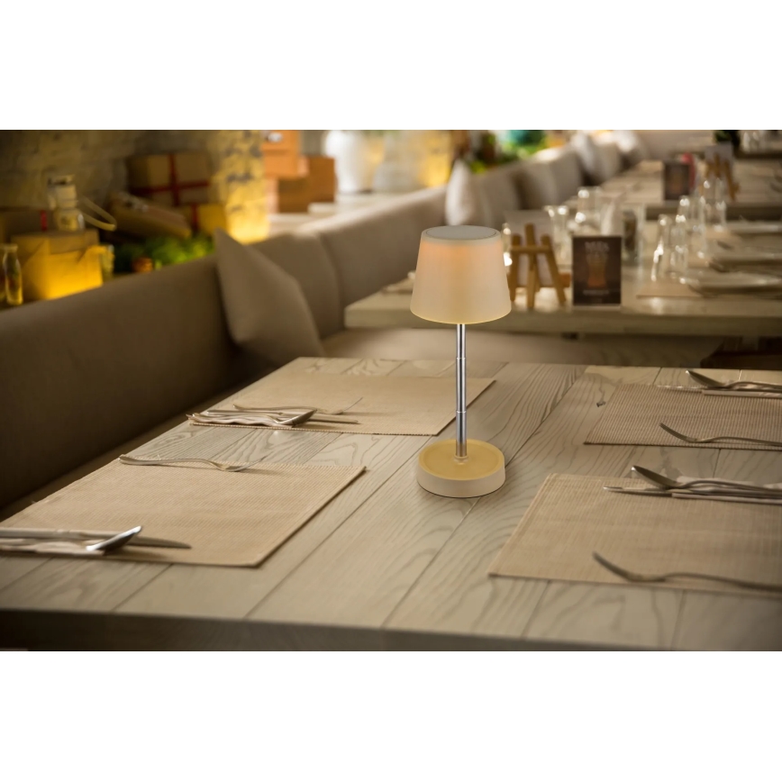 Globo - Lâmpada de mesa LED recarregável com sensor tátil e dimmer LED/1,2W/3V 1200 mAh