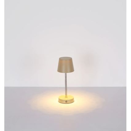 Globo - Lâmpada de mesa LED recarregável com sensor tátil e dimmer LED/1,2W/3V 1200 mAh