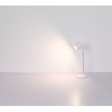 Globo - Lâmpada de mesa tátil LED regulável 4 em 1 LED/6W/3,7V 3000K/4000K/6500K 1500 mAh USB branca