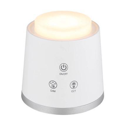 Globo - Lâmpada de mesa tátil LED regulável 4 em 1 LED/6W/3,7V 3000K/4000K/6500K 1500 mAh USB branca