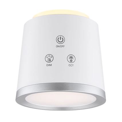 Globo - Lâmpada de mesa tátil LED regulável 4 em 1 LED/6W/3,7V 3000K/4000K/6500K 1500 mAh USB branca