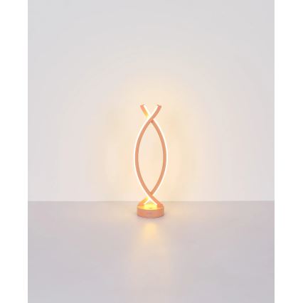 Globo - Lâmpada de mesa tátil LED regulável LED/1W/3,7V 3000K 1800 mAh USB rosa