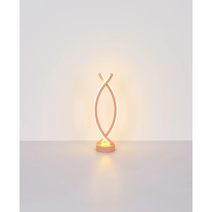 Globo - Lâmpada de mesa tátil LED regulável LED/1W/3,7V 3000K 1800 mAh USB rosa