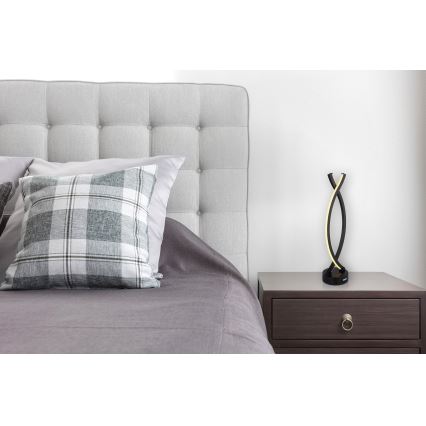 Globo - Lâmpada de mesa tátil LED regulável LED/1W/3,7V 3000K 1800 mAh USB preta