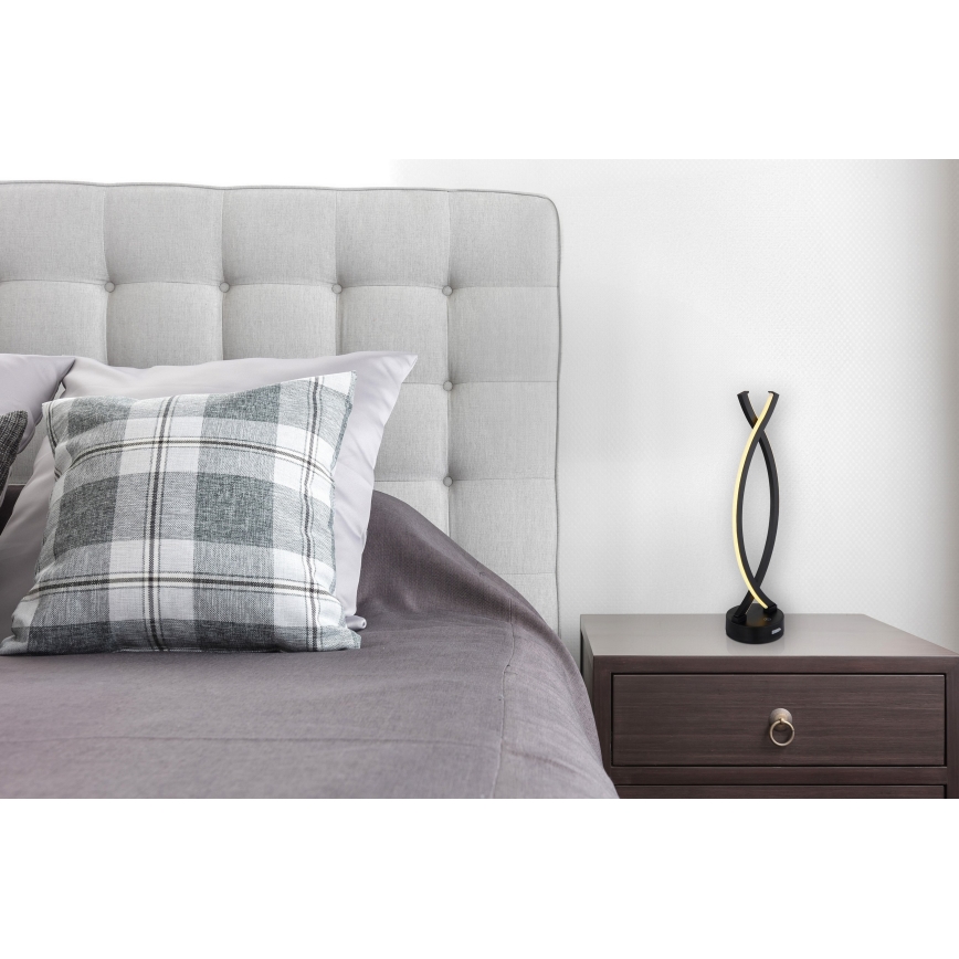 Globo - Lâmpada de mesa tátil LED regulável LED/1W/3,7V 3000K 1800 mAh USB preta