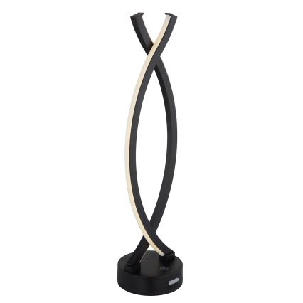 Globo - Lâmpada de mesa tátil LED regulável LED/1W/3,7V 3000K 1800 mAh USB preta