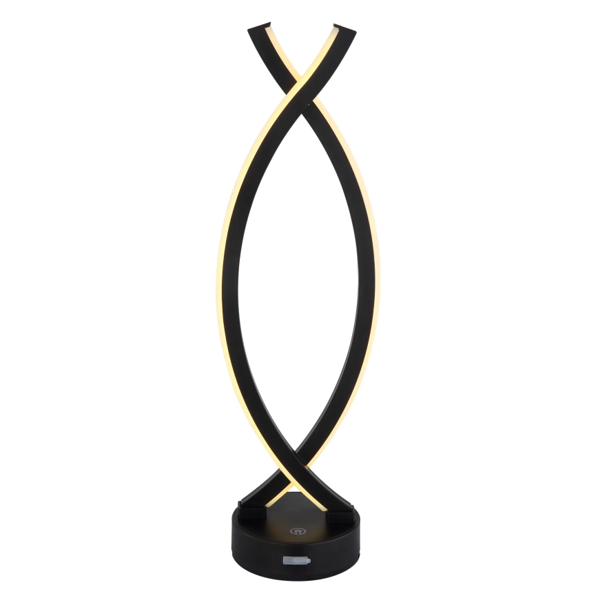 Globo - Lâmpada de mesa tátil LED regulável LED/1W/3,7V 3000K 1800 mAh USB preta