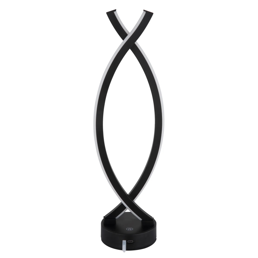 Globo - Lâmpada de mesa tátil LED regulável LED/1W/3,7V 3000K 1800 mAh USB preta