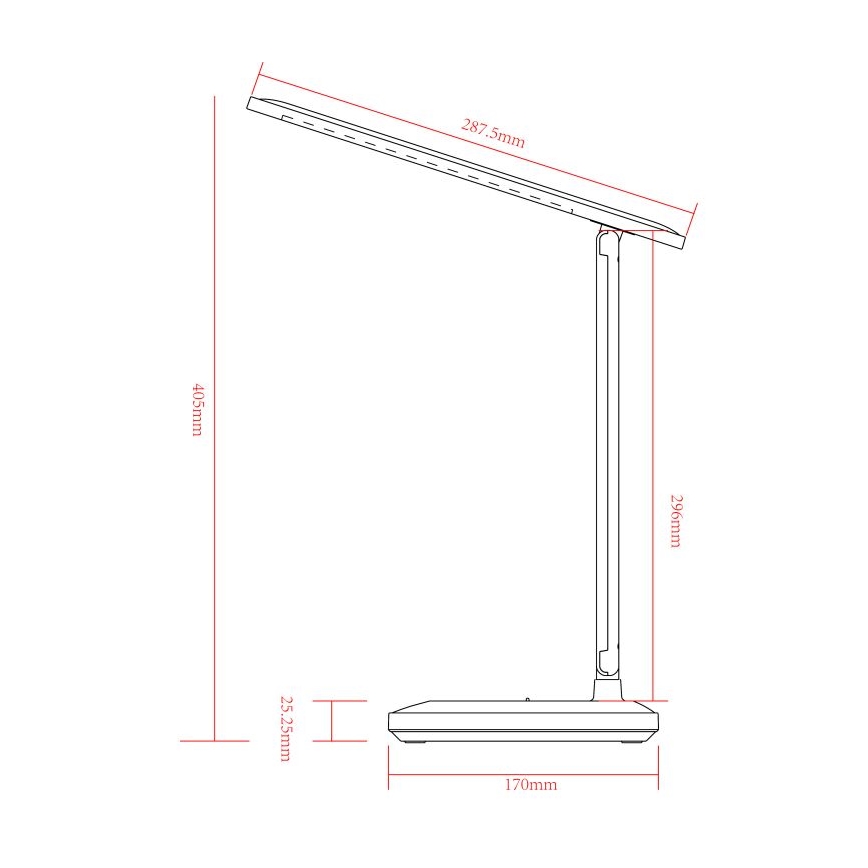 Globo - Lâmpada de mesa recarregável LED com toque e dimmer LED/3W/5V 2800/4000/6500K 1800 mAh branca