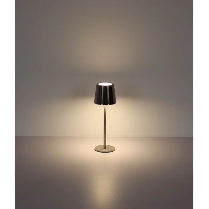 Globo - Candeeiro de mesa LED recarregável dimerizável com controlo tátil LED/2W/3,7V 3000/4000/6000K 2200 mAh cromado brilhante