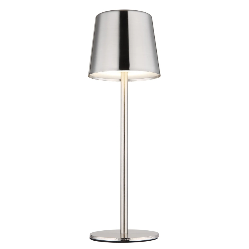 Globo - Candeeiro de mesa LED recarregável dimerizável com controlo tátil LED/2W/3,7V 3000/4000/6000K 2200 mAh cromado brilhante