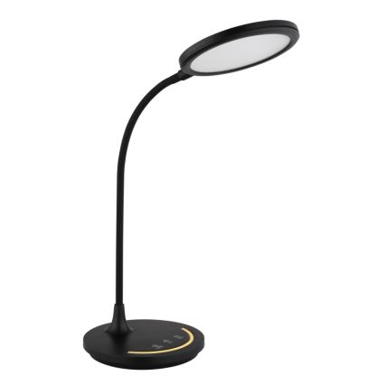 Globo - Lâmpada de mesa flexível LED com toque, regulável LED/12W/230V 3000/4000/6500K CRI 90 preta