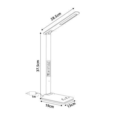 Globo - Lâmpada de mesa tátil LED dimerizável 5W/230V 3000/4500/7000K