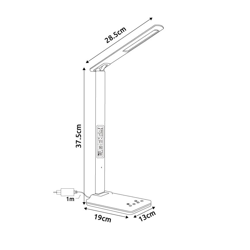 Globo - Lâmpada de mesa tátil LED dimerizável 5W/230V 3000/4500/7000K