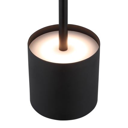 Globo - Lâmpada de Mesa LED Dimerizável Recarregável com Toque LED/1,5W/5V 2200 mAh preta