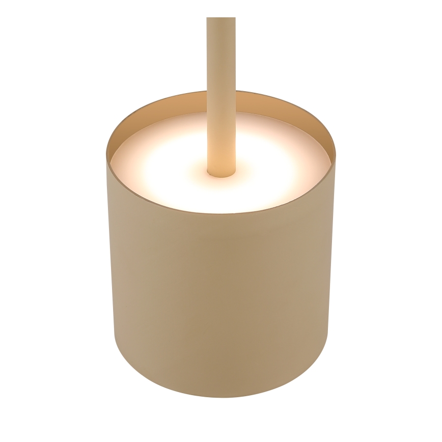 Globo - Lâmpada de Mesa LED Recarregável com Sensor de Toque e Dimmer LED/1,5W/5V 2200 mAh bege