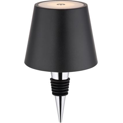 Globo - Luminária de Mesa LED Recarregável 3 em 1, Dimerizável por Toque, 3W/5V, 3000/4000/5000K, IP54, 1800 mAh, Preta