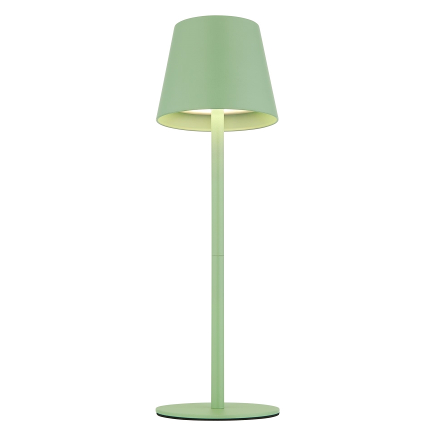 Globo - Lâmpada de mesa exterior LED tátil, dimerizável e recarregável 3 em 1, LED/3W/5V, 3000/4000/5000K, IP54, 1800 mAh, verde