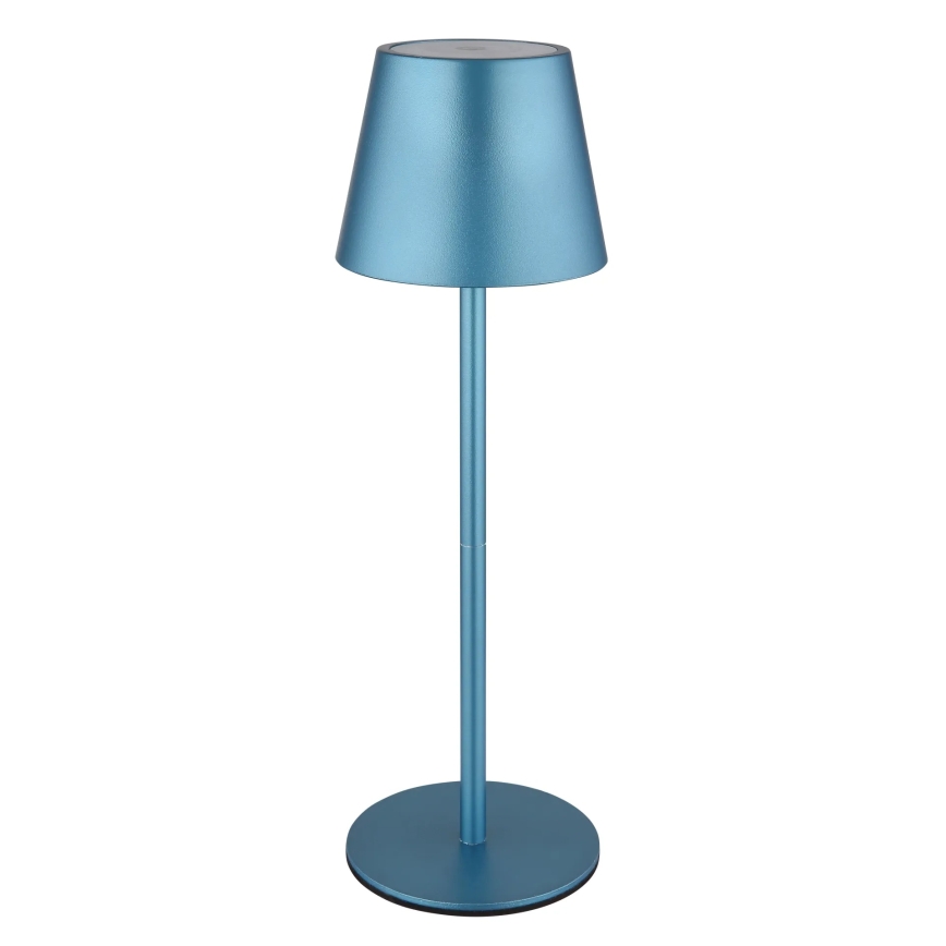 Globo - Lâmpada de mesa exterior tátil, recarregável e regulável 3 em 1 LED/3W/5V 3000/4000/5000K IP54 1800 mAh azul