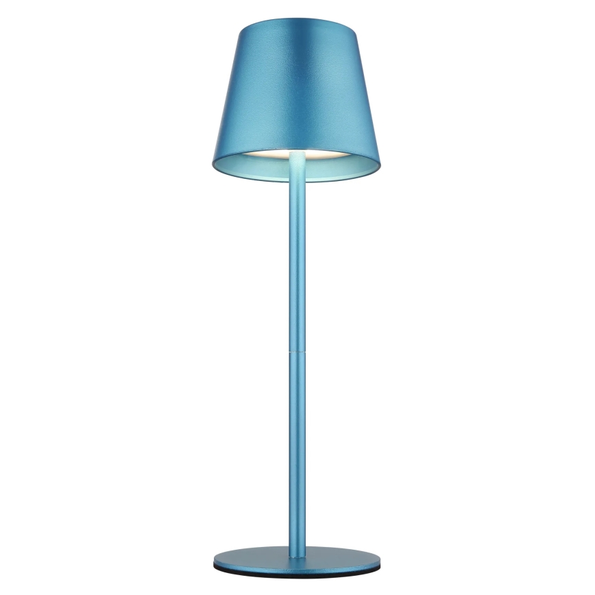 Globo - Lâmpada de mesa exterior tátil, recarregável e regulável 3 em 1 LED/3W/5V 3000/4000/5000K IP54 1800 mAh azul