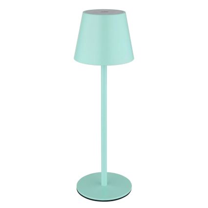 Globo - Lâmpada de mesa para exterior tátil recarregável LED regulável 3 em 1 LED/3W/5V 3000/4000/5000K IP54 1800 mAh verde menta