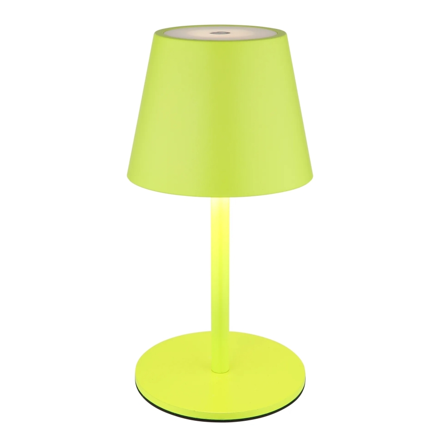 Globo - Lâmpada de mesa para exterior tátil e regulável 3 em 1 (LED, 3W/5V) 3000/4000/5000K IP54 1800 mAh verde