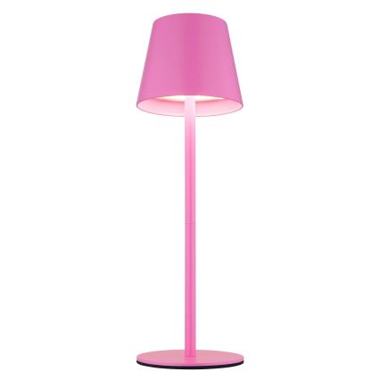 Globo - Candeeiro de mesa tátil recarregável para exterior dimável 3 em 1 LED/3W/5V 3000/4000/5000K IP54 1800 mAh rosa
