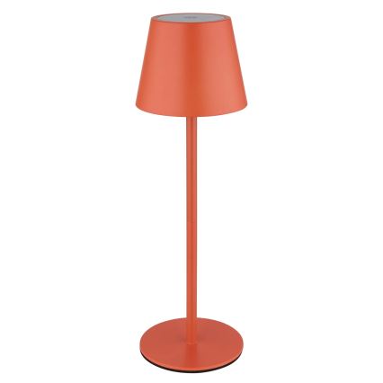 Globo - Lâmpada de Mesa LED Dimerizável Tátil Recarregável para Exterior 3 em 1 LED/3W/5V 3000/4000/5000K IP54 1800 mAh vermelha