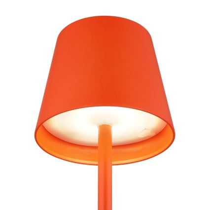 Globo - Lâmpada de Mesa LED Dimerizável Tátil Recarregável para Exterior 3 em 1 LED/3W/5V 3000/4000/5000K IP54 1800 mAh vermelha