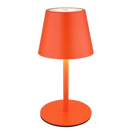 Globo - Lâmpada de Mesa LED Dimerizável Tátil Recarregável para Exterior 3 em 1 LED/3W/5V 3000/4000/5000K IP54 1800 mAh vermelha