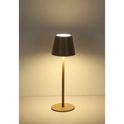 Globo - Lâmpada de mesa exterior LED recarregável com controlo tátil e regulável LED/3W/5V 3000/4000/5000K IP54 1800 mAh