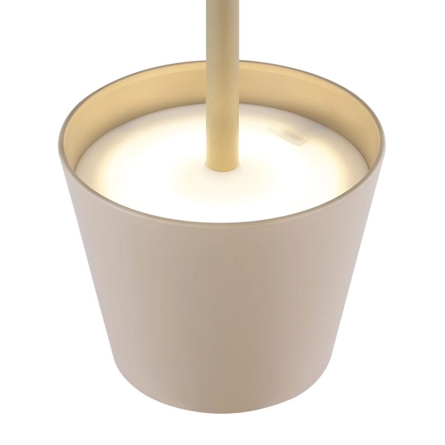 Globo - Lâmpada de mesa tátil dimerizável recarregável para exterior 3 em 1 LED/3W/5V 3000/4000/5000K IP54 1800 mAh