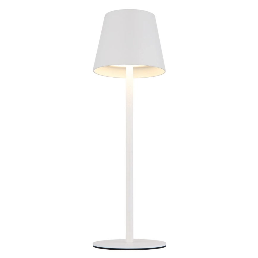 Globo - Lâmpada de mesa tátil dimerizável recarregável para exterior 3 em 1 LED/3W/5V 3000/4000/5000K IP54 1800 mAh branca