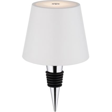 Globo - Lâmpada de mesa tátil dimerizável recarregável para exterior 3 em 1 LED/3W/5V 3000/4000/5000K IP54 1800 mAh branca