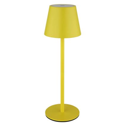 Globo - Candeeiro de mesa tátil recarregável para exterior 3 em 1 dimerizável LED/3W/5V 3000/4000/5000K IP54 1800 mAh amarelo