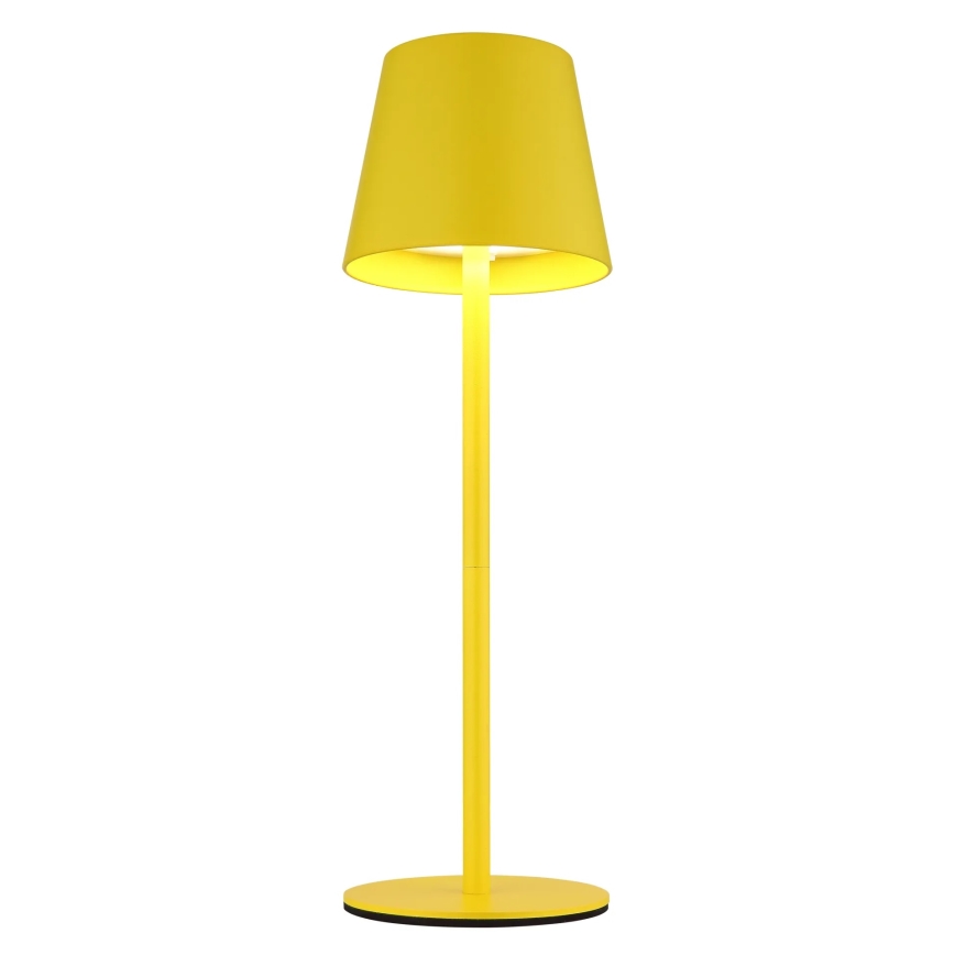 Globo - Candeeiro de mesa tátil recarregável para exterior 3 em 1 dimerizável LED/3W/5V 3000/4000/5000K IP54 1800 mAh amarelo