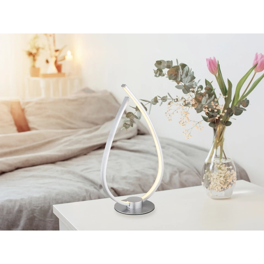 Globo - Candeeiro de mesa LED/6W/230V prateado